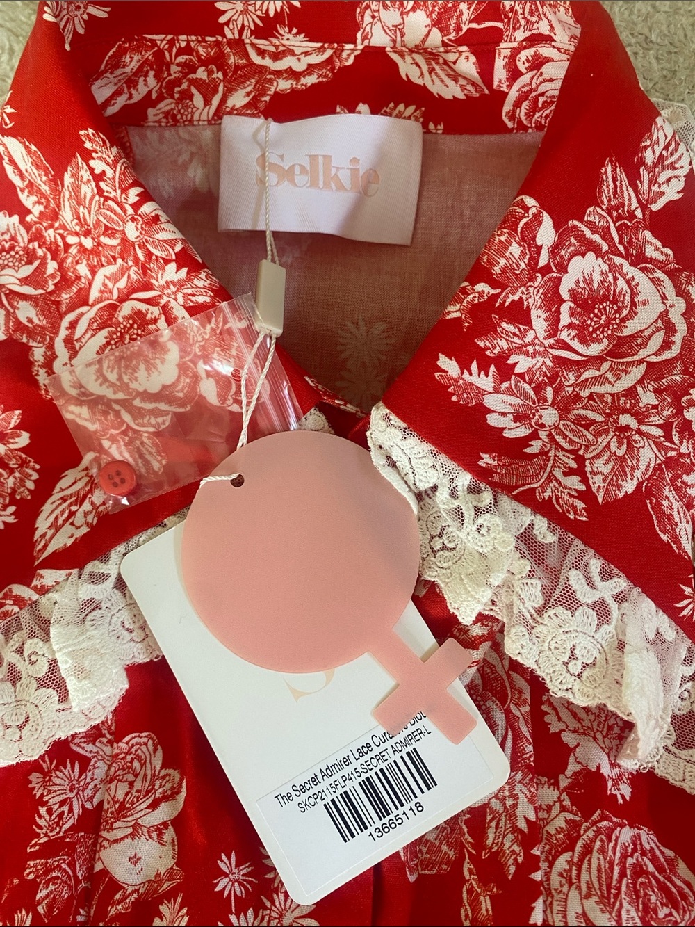 SELKIE | Secret Admirer Lace Curators Blouse Size L NWT
